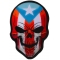 Puerto Rico Flag Skull Patch