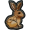Rabbit Iron on Patch