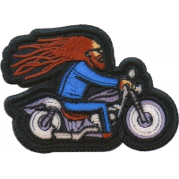 Rasta Beard Biker Patch Embroidered