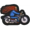 Hair in the Wind Biker on Motorcycle Patch