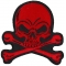 Red Skull and Crossbones Patch