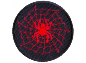 Red Spider And Web Patch | Embroidered Patches