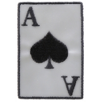 Reflective Ace Of Spades Patch | US Military Veteran Patches