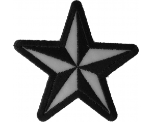 Reflective Nautical Star Patch | Embroidered Patches