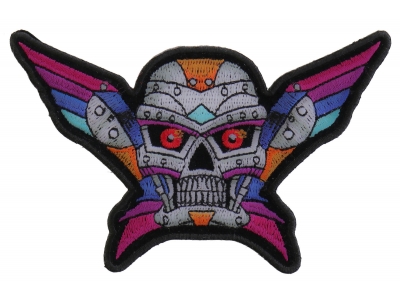 Robot Skull Colorful Patch