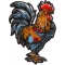 Rooster Cock Patch