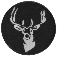 Round Deer Patch | Embroidered Patches