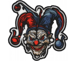 Scary Jester Clown Patch