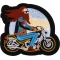 Biker on Motorcycle Patch