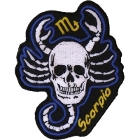 Scorpio Skull Zodiac Sign Patch