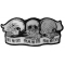 See No Evil Speak No Evil Hear No Evil Skull Patch
