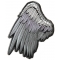 Silver Angel Wing Patch