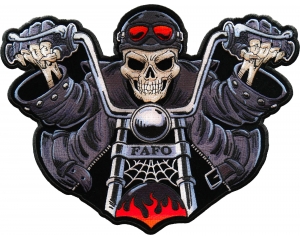 Skeleton Rider FAFO Patch