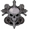 Skull and Roses Patch