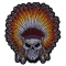 Head Dress Skull Patch