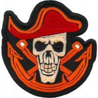Skull Pirate Mate Patch Embroidered