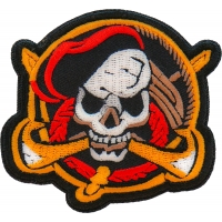 Skull Pirate Patch Embroidered
