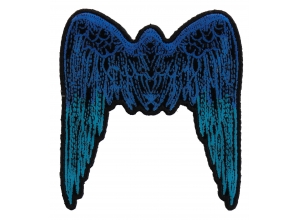 Small Angel Wings Patch Blue | Embroidered Patches