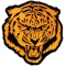 Small Orange Baron Tiger Iron on Patch