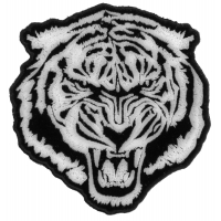 Small White Baron Tiger Patch | Embroidered Patches