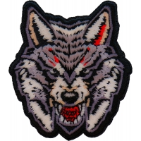Snarling Wolf Iron on Patch