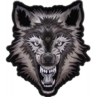 Snarling Wolf Large Back Patch