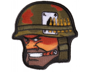 Soldier Cigar Ace of Spades Bullets and Helmet Patch