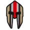 Spartan Helmet Iraq War Vet Ribbon Patch