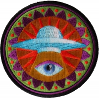 Spiritual Eye UFO Iron on Patch