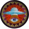 Spiritual Eye UFO Novelty Iron on Patch