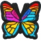 Stained Glass Butterfly Iron on Patch