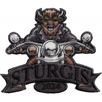 Sturgis 2024 Patch Buffalo Biker Riding Motorcycle Sturgis 2024 Patch Buffalo Biker Riding Motorcycle
