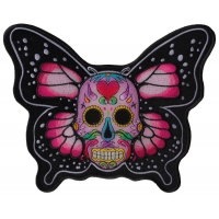 Sugar Skull Butterfly Large Patch