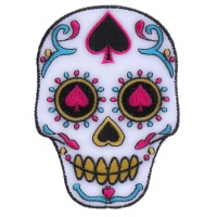 Sugar Skull Spades Small Patch