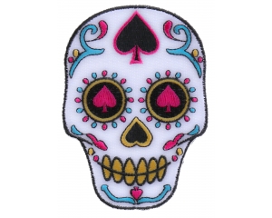 Sugar Skull Spades Small Patch