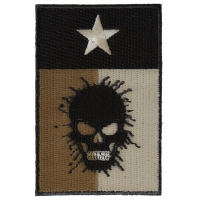 Texas Flag Skull Patch