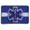 Thin White Line Blue Star Of Life Iron on Patch For EMS