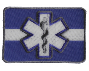 Thin White Line Patch For EMS | Embroidered Patches