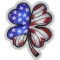US Flag 4 Clover Leaf Patch