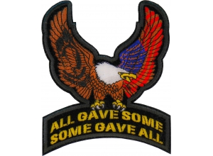Us POW MIA Upwing Eagle Rocker Small Patch | US POW MIA Military Veteran Patches