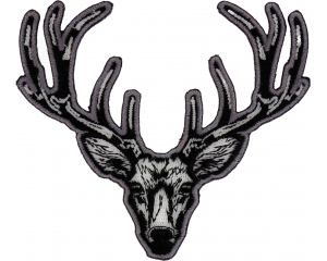 White Deer Head Patch