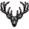 White Deer Head Patch