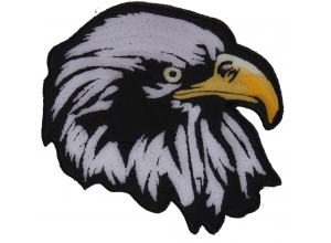 White Eagle Facing Right Patch | Embroidered Patches