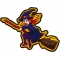 Witch on a Broom Patch