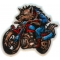 Wolf on Motorcycle Patch