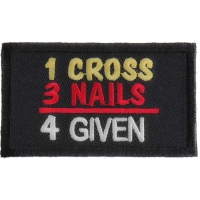 1 Cross 3 Nails 4 Given Patch | Embroidered Patches