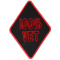 100 Percent Vet Patch | US Military Veteran Patches