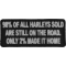 98 Percent of Harleys Sold are Still On The Road Only 2 Percent Of Harleys Made It Home Patch