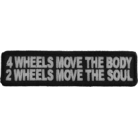 2 Wheels Move The Soul Biker Patch | Embroidered Patches
