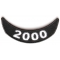 2000 Lower Rocker Patch In Black White